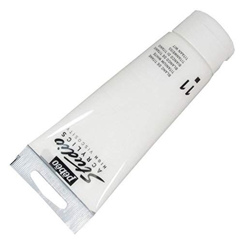 Pébéo 837011 Studio Acrylique Tube Blanc de Titane 100 ml