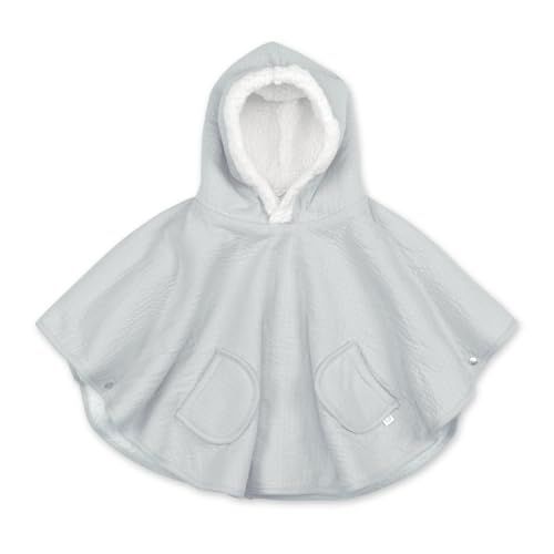 BEMINI - Poncho de Voyage Enfant | Cape | Parka | 9-36 Mois | Gris Moyen Grizou