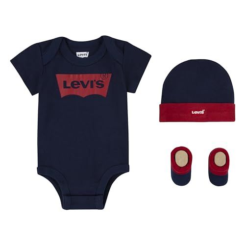 Levi's Kids Lhn Batwing Onesie Hat Bootie Bébé Garçon Dress Blues 6-12 Mois