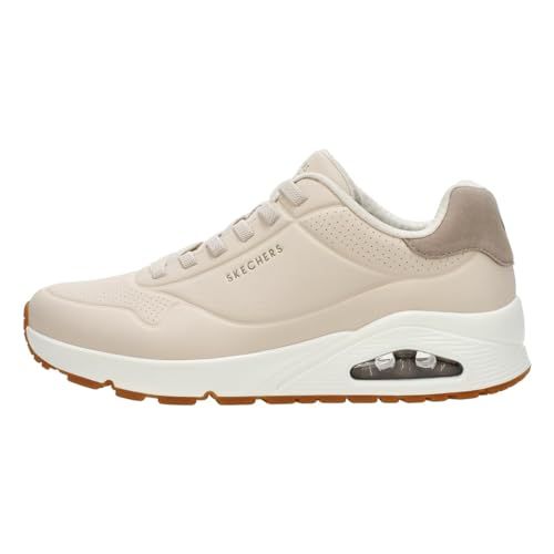 Skechers Homme Uno Harry Kane Air Basket, Taupe Duraleather/Taupe Suede, 45 EU