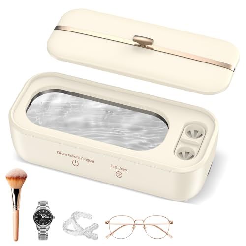 BelonLink Nettoyeur Ultrasons, 48000Hz Nettoyeur Ultrasons Lunettes Professionnel, 350mL Nettoyeur Ultrason Bijoux, pour Lentilles de Contact, Prothèses Dentaires, Bagues, Montre, Monnaie, Rasoirs