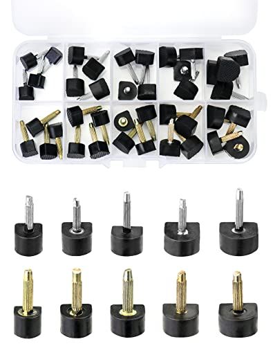 QWORK® 20 Paires Embouts de Rechange en Forme de U pour Talons Hauts, 8, 9, 10, 11, 12 mm