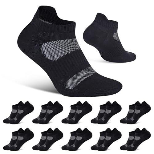 Niorasen Chaussettes Homme Femme Lot de 10 Paires, Chaussettes Basses Homme de Sport, Chaussette Homme en Pour, Travail, Casual