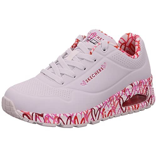 Skechers Baskets pour Femme, Blanches, 42 EU, Blanc., 42 EU