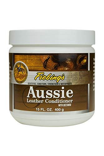 Fiebing's Aussie Leather Conditioner Natural Beeswax For Hot Dry Climates 15oz