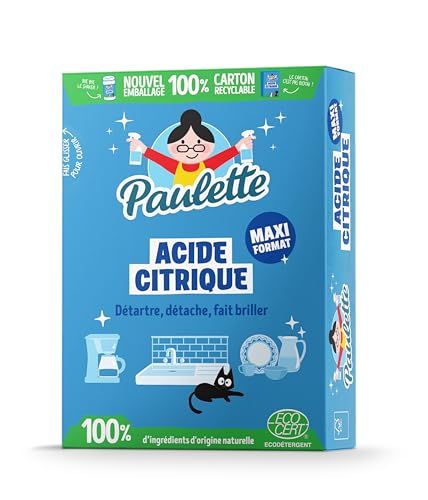 Paulette - Acide Citrique en Poudre - 800 g