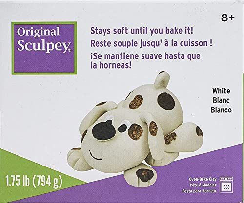 Sculpey Polyform POS2 Original Pâte à Sculpter, 15 x 3,5 x 13 cm, Blanc