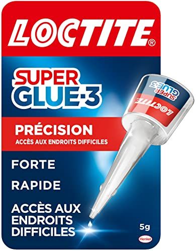 Loctite - Super Glue-3 Précision (flacon de 5 g) – Colle forte pour réparations précises – liquide tous matériaux – transparente à séchage rapide