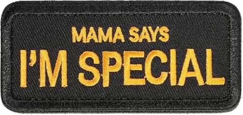 Patchs Militaire Fun Patch Pour Vêtements Tactiques Sac à dos Casquette de Baseball Gilet Harnais pour Chien (Mama Says I'm Special)