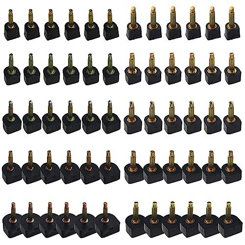 TOVOT 30 Paires Embouts à Talon Remplacement Talon Clou Talon Embouts de Talon en U (7/8/9/10/12MM)