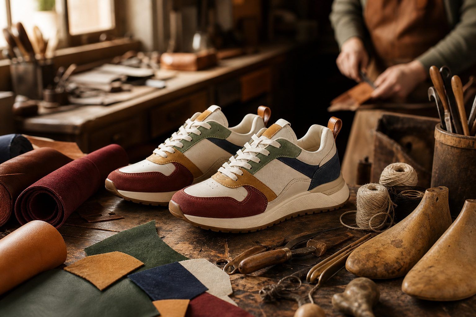 Rocket Cotton, daim multicolore et cuir&nbsp;: ce qui vieillit bien dans l'atelier