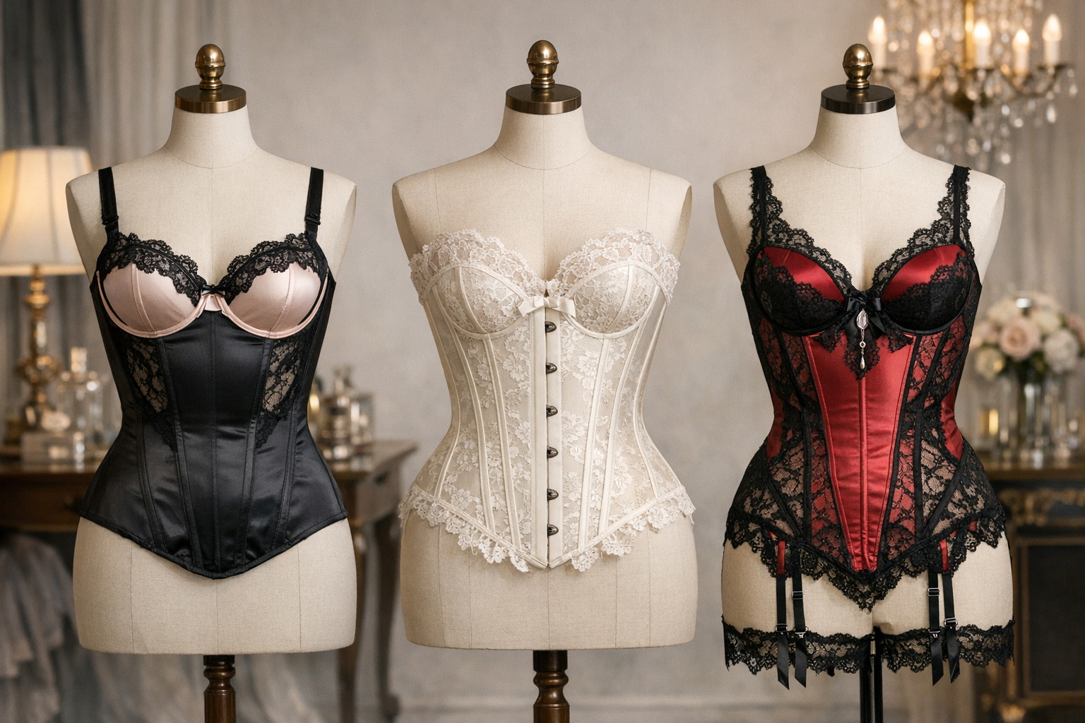Bustier, corset, guêpière : quelles différences ?