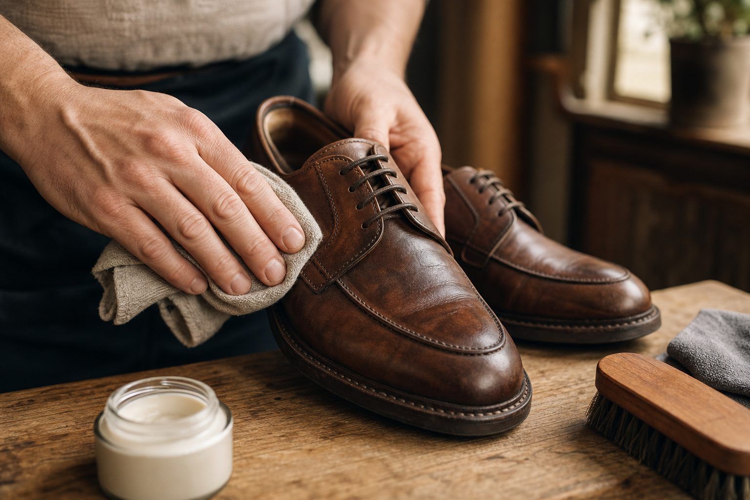 Chaussures en cuir qui grincent&nbsp;&nbsp;: hydrater sans abîmer la matière