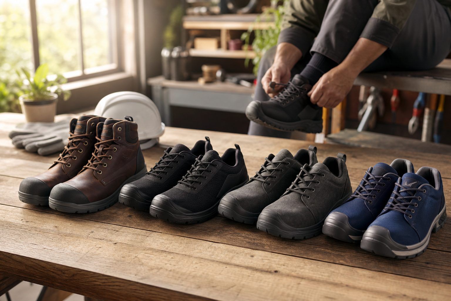 Comparer des références de chaussures de sécurité selon le pied et le poste de travail