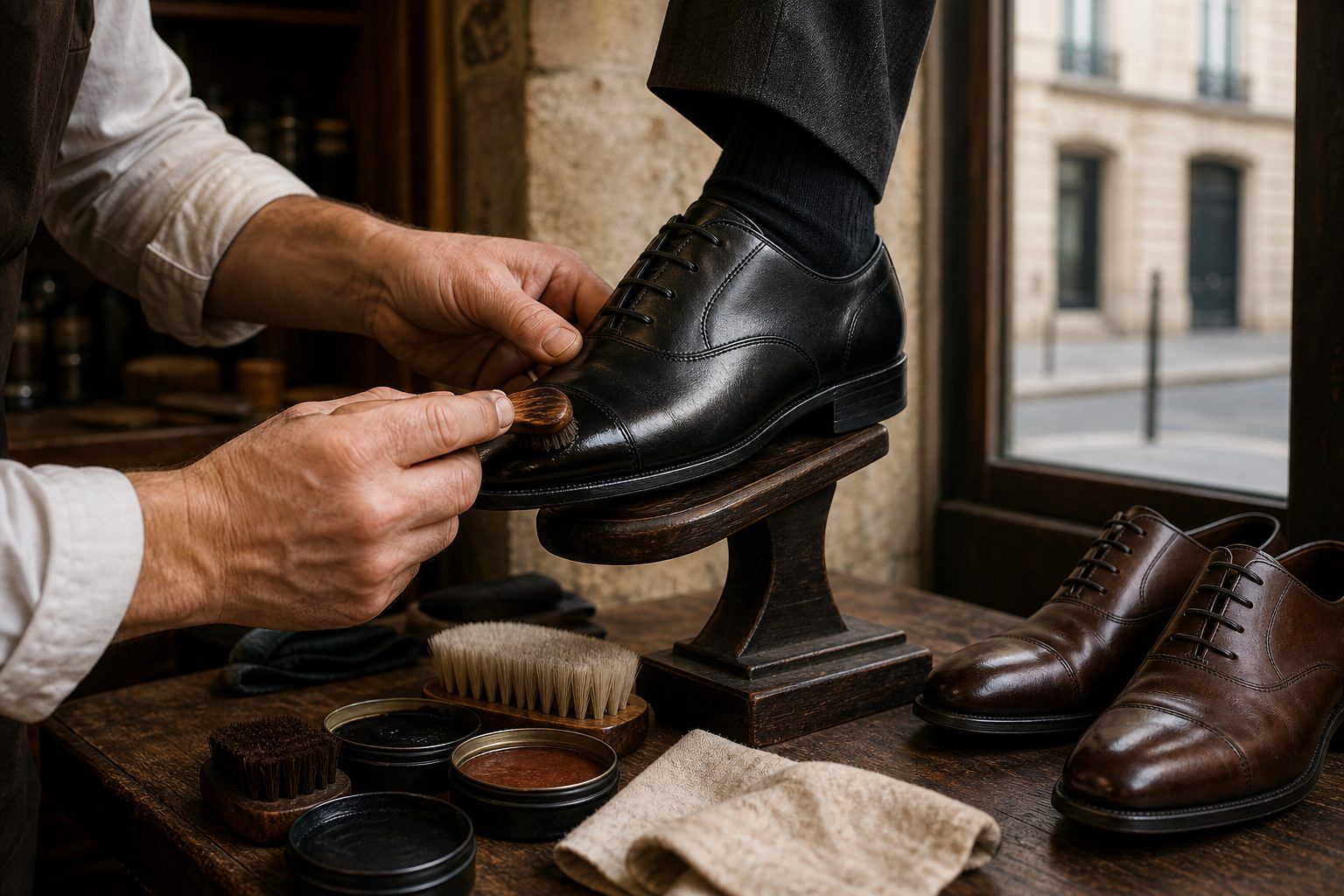 Où faire cirer ses chaussures à Paris : cireur, cordonnier ou atelier d’entretien ?