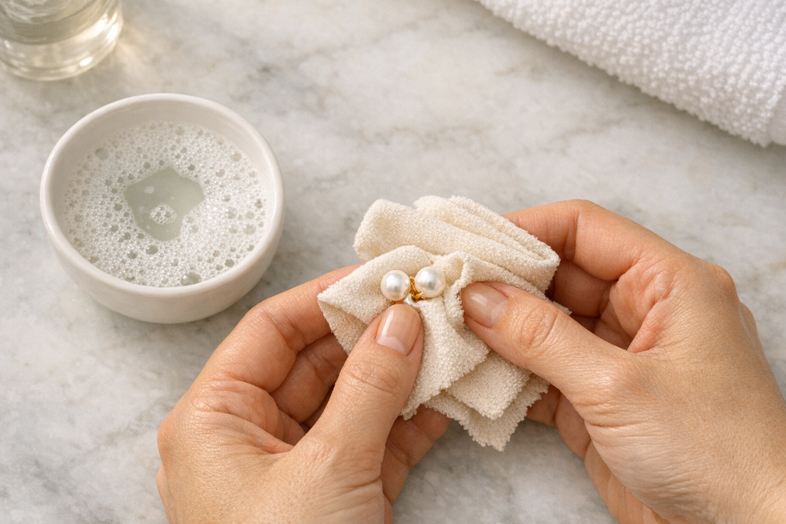 Comment nettoyer des boucles d’oreilles en perles de culture ?