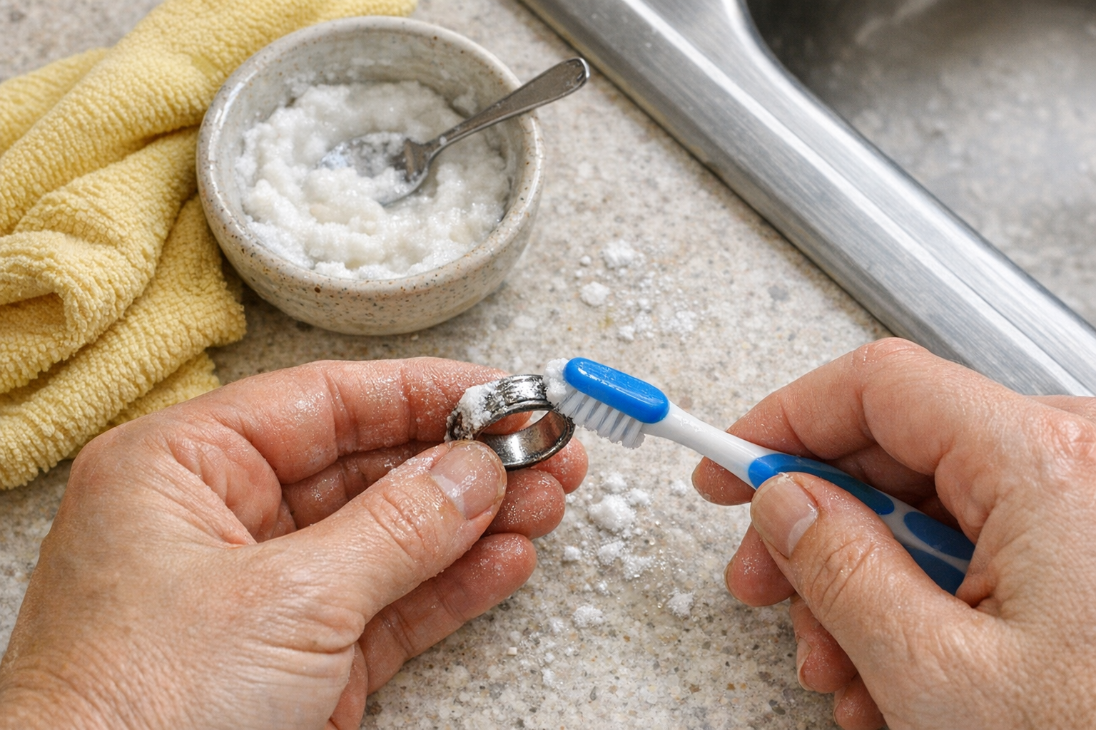 Comment nettoyer une bague en argent noircie : méthodes simples et efficaces