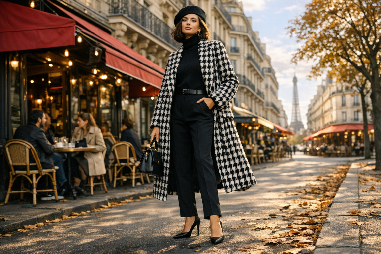 Comment porter le pied-de-poule avec style