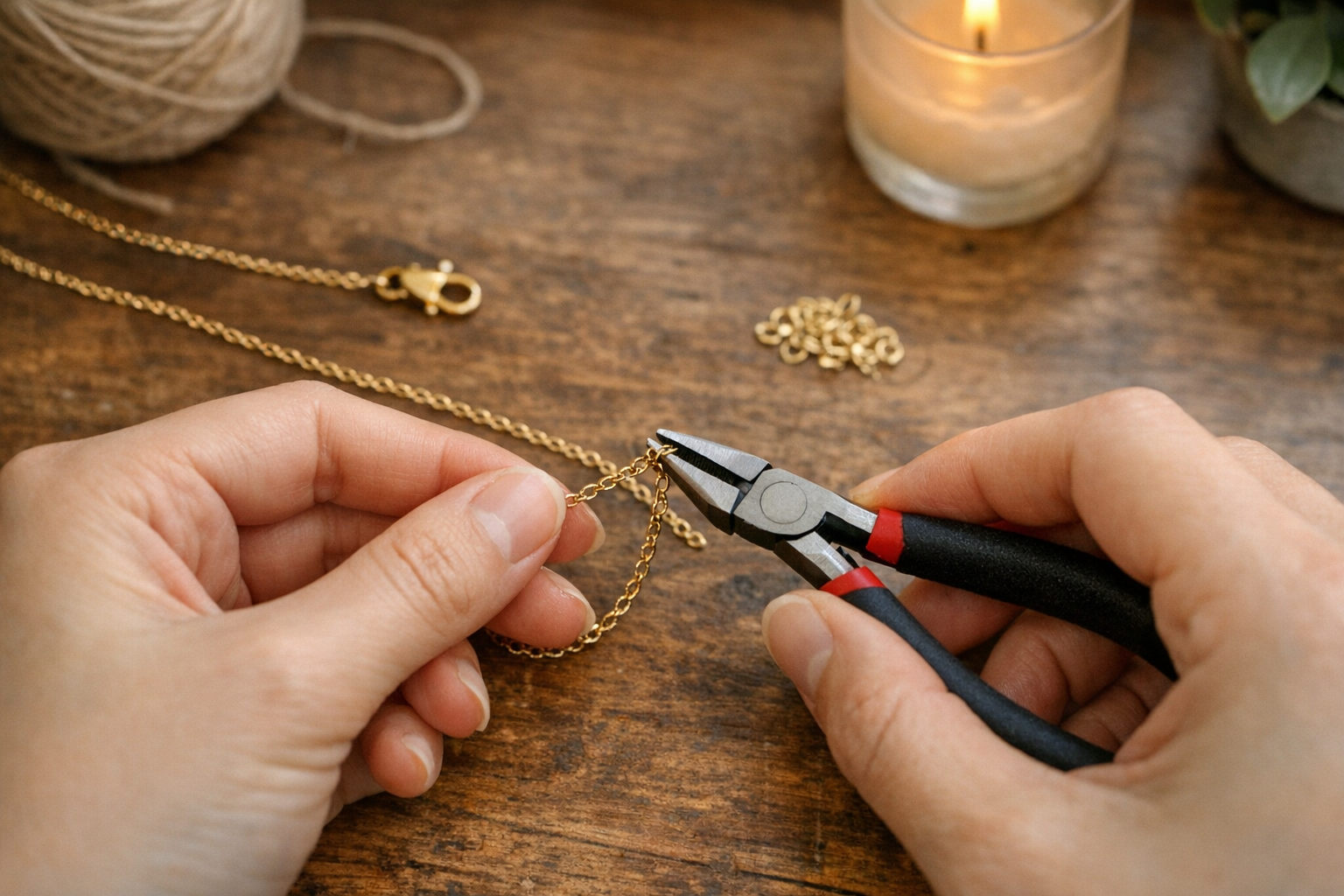 Comment raccourcir un collier trop long ?