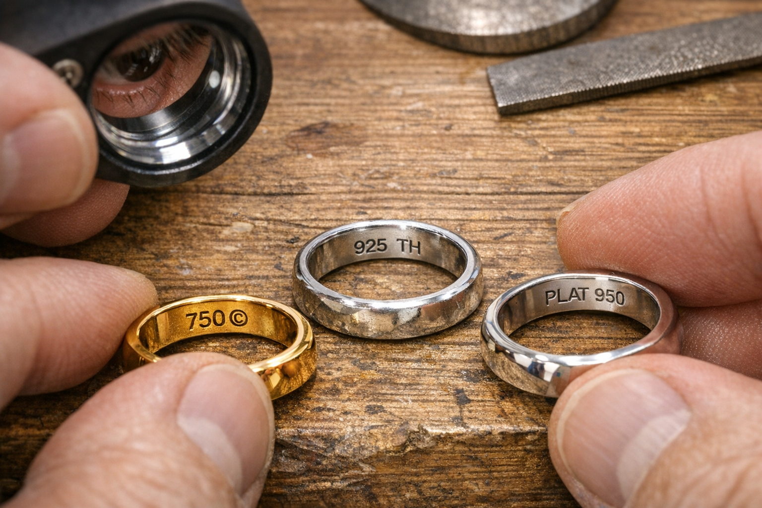 Comment reconnaître les poinçons sur vos bijoux en or, argent et platine ?