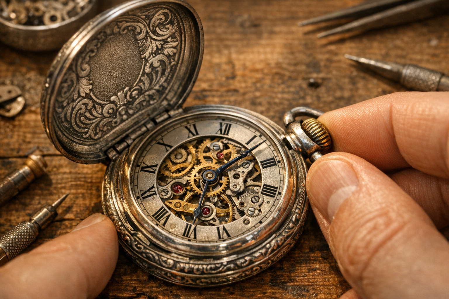Comment régler une montre à gousset