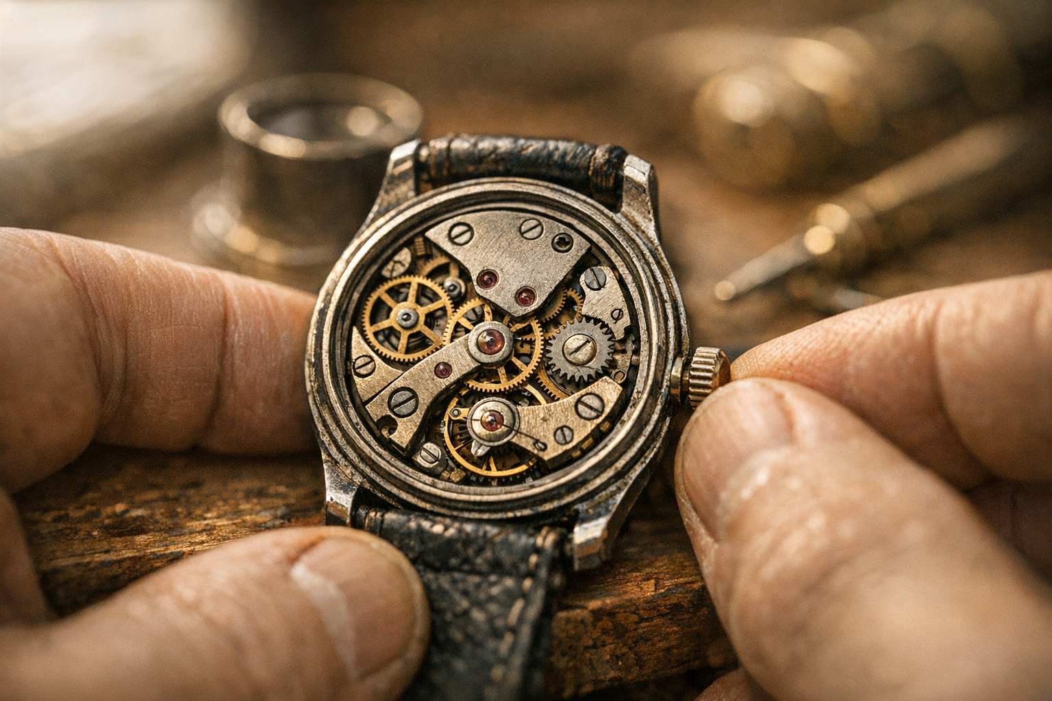 Comment remonter une montre mécanique ancienne ?