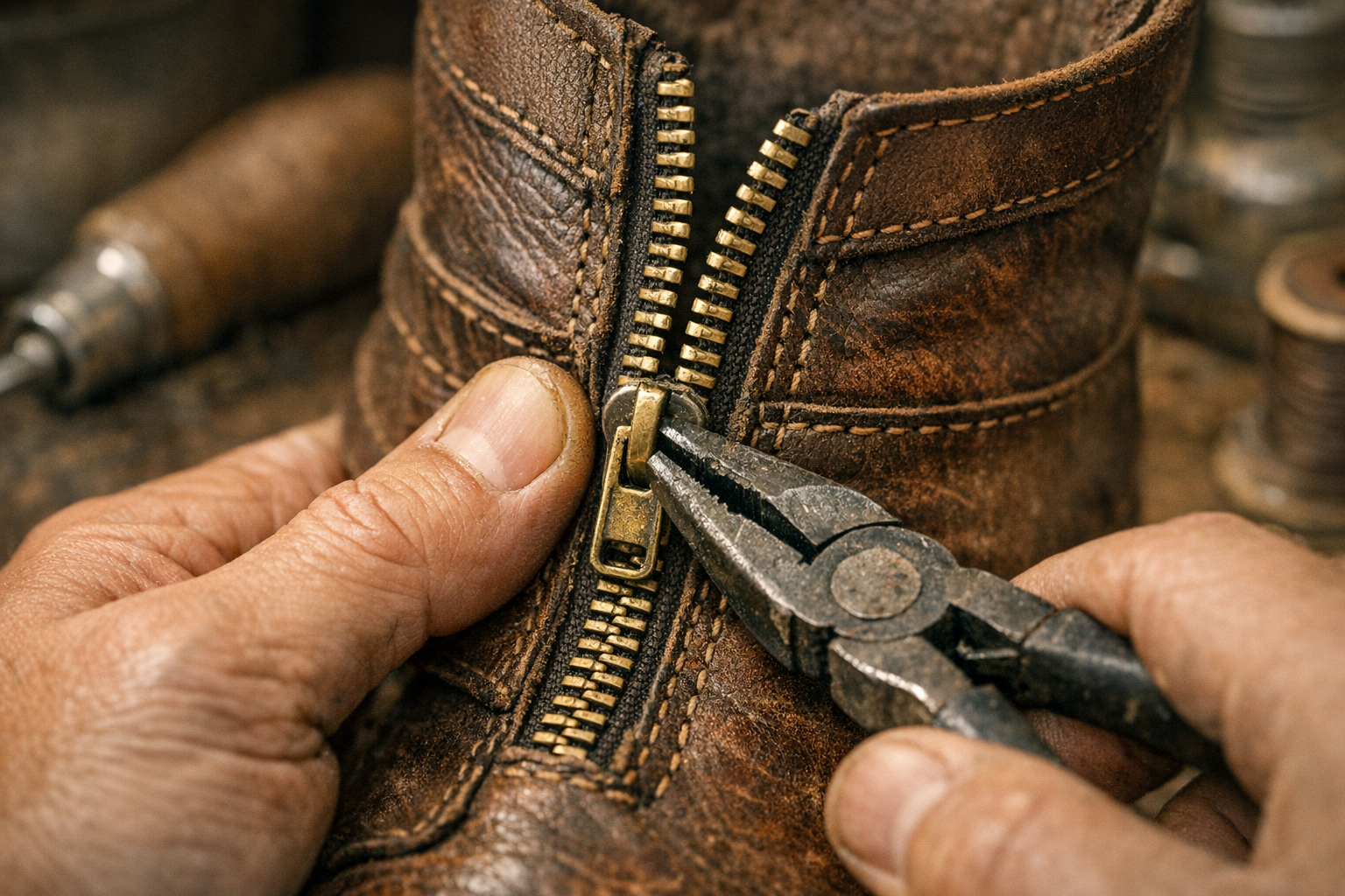 Comment réparer des fermetures éclair de bottes ou de chaussures ?