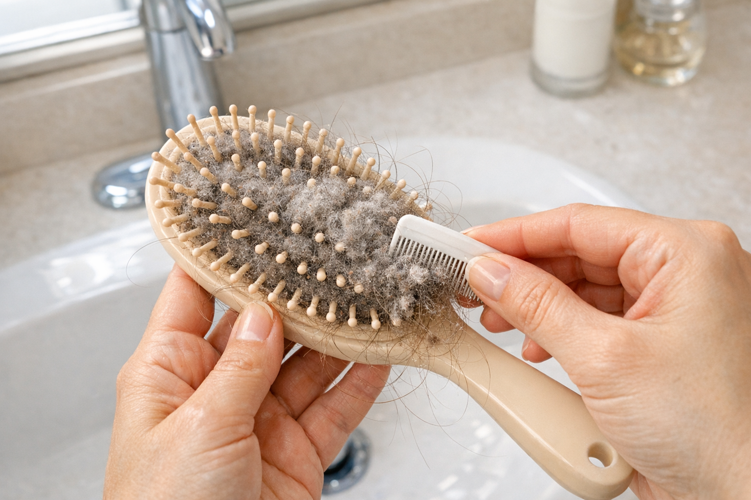 Guide pour bien nettoyer sa brosse à cheveux pleine de poussière